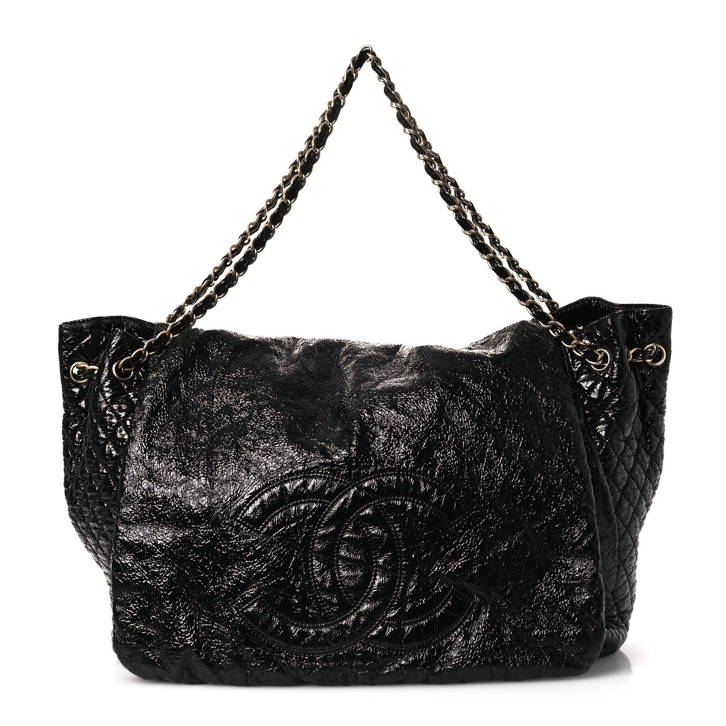 Vinyl XXL Rock and Chain Flap Black