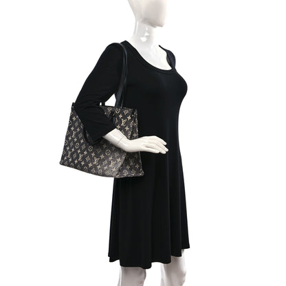 Louis Vuitton Monogram Jacquard Denim Onthego MM Black 2 of 11