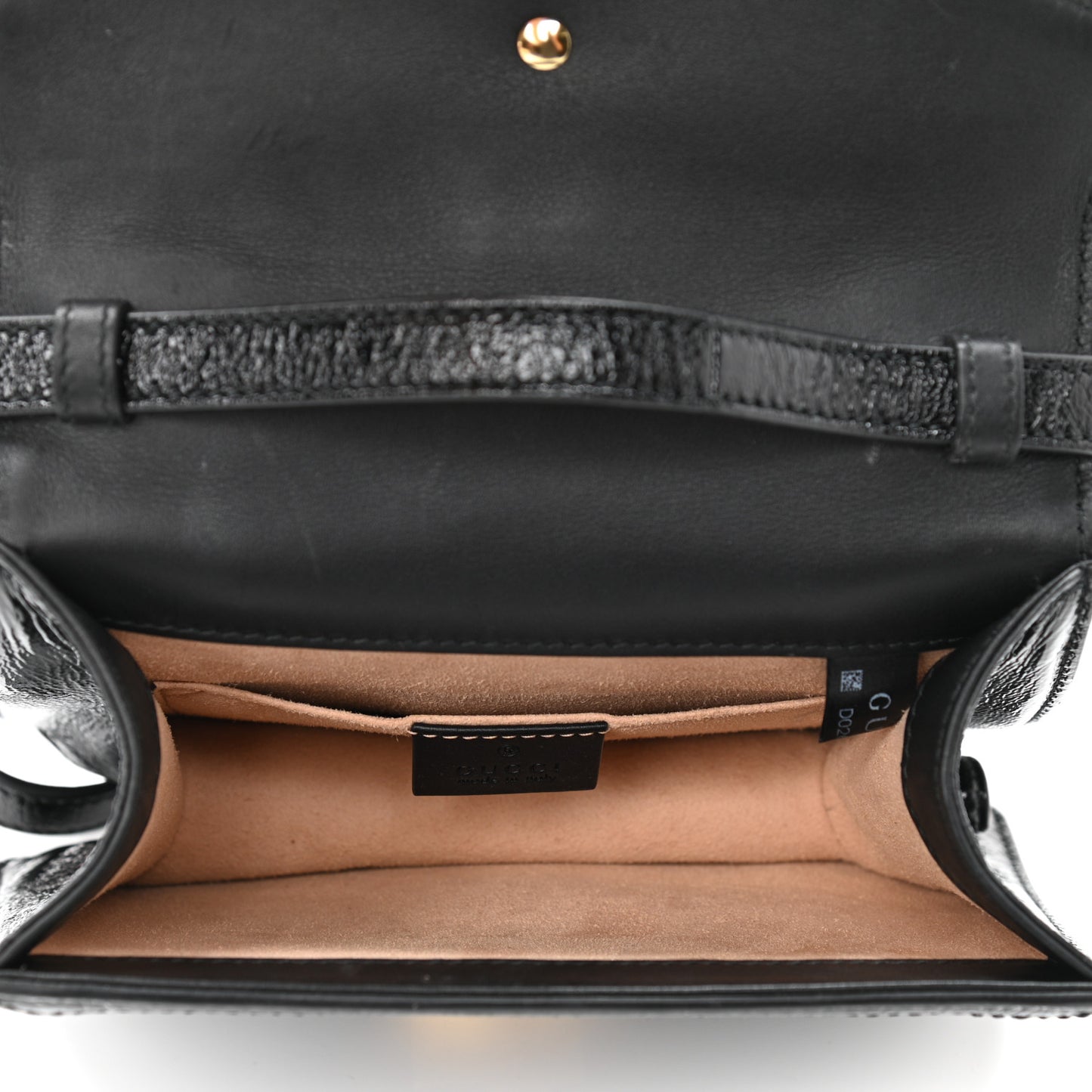 Velvet GG Monogram Mini Sylvie Top Handle Bag Black