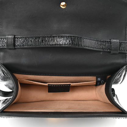 Gucci Velvet GG Monogram Mini Sylvie Top Handle Bag Black 5 of 11