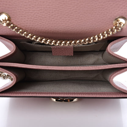 Gucci Dollar Calfskin Small Interlocking G Shoulder Bag Soft Pink 5 of 9