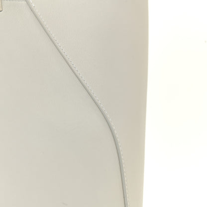 Celine Calfskin Clasp Horizontal Cabas White 12 of 20