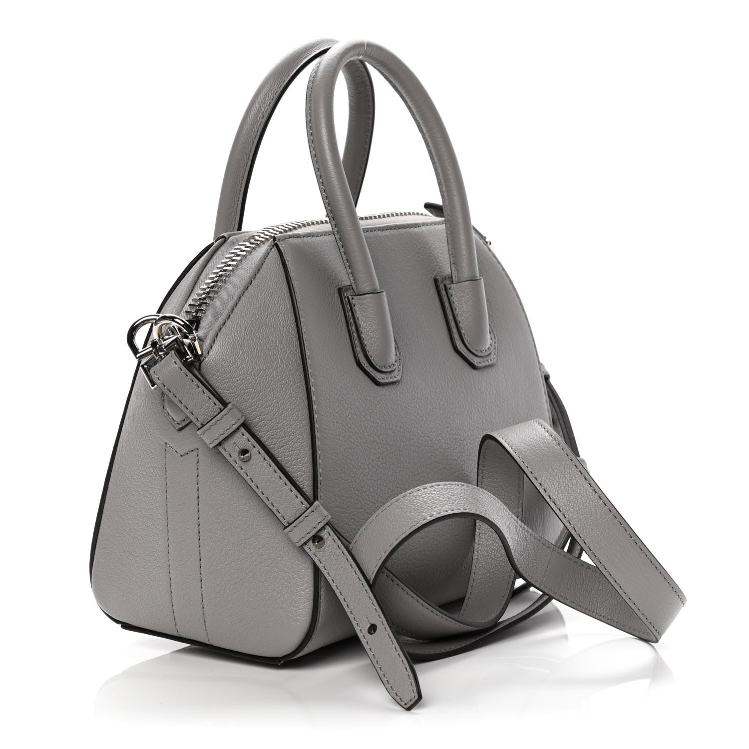 Givenchy Sugar Goatskin Mini Antigona Pearl Grey 3 of 9