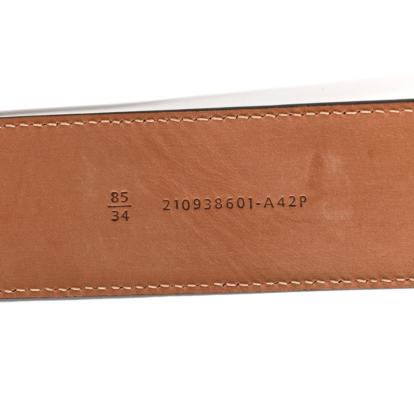 Calfskin F is Fendi FF 1974 Embossed Belt 85 34 Black