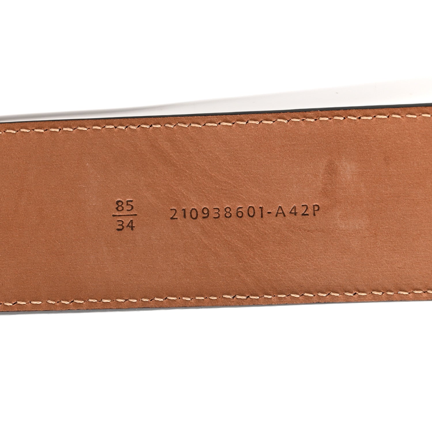 Fendi Calfskin F is Fendi FF 1974 Embossed Belt 85 34 Black 5 of 5