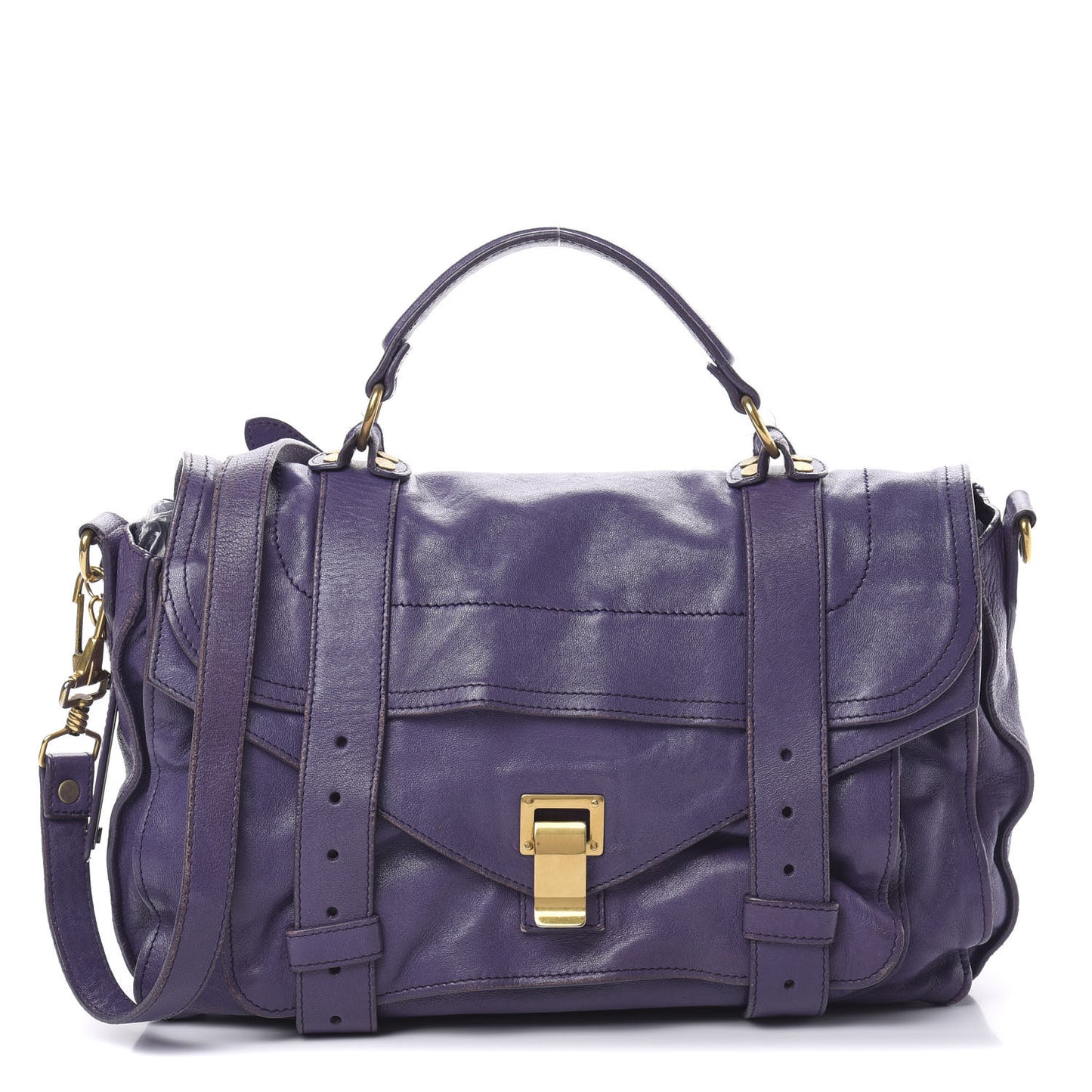 Lambskin Medium PS1 Satchel Purple Rain
