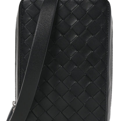 Bottega Veneta Nappa Intrecciato Zip Around Crossbody Bag Black 7 of 9