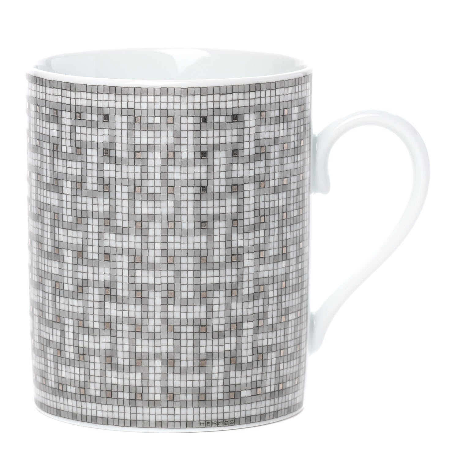 Hermes Porcelain Mosaique au 24 Mug Platinum 1 of 6