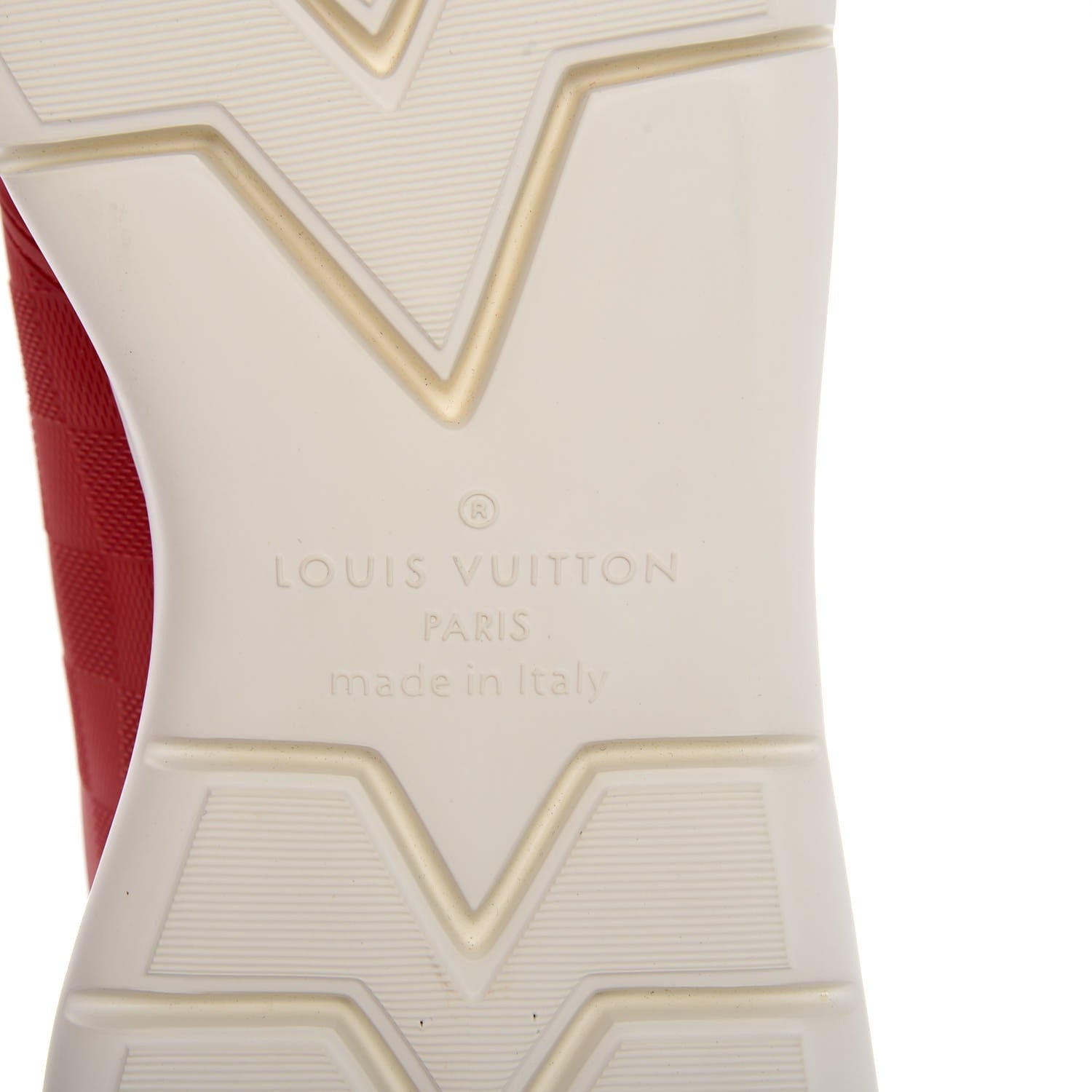 Louis Vuitton Rubber Mesh Suede Damier Fastlane Low Sneakers 7 Rouge 8 of 10