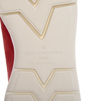 Louis Vuitton Rubber Mesh Suede Damier Fastlane Low Sneakers 7 Rouge 8 of 10