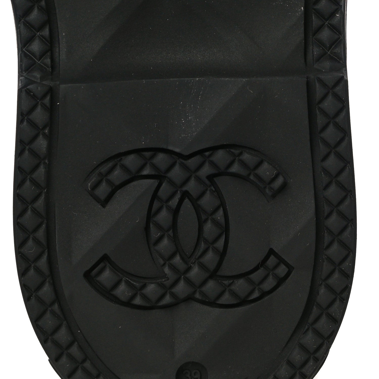 Chanel Caoutchouk CC High Boots 39 Black 7 of 10