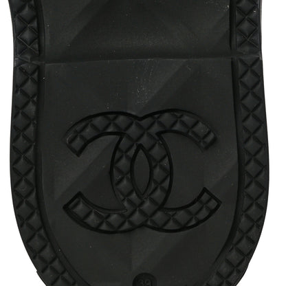Chanel Caoutchouk CC High Boots 39 Black 7 of 10