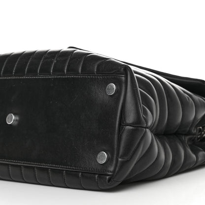 Saint Laurent Calfskin Y Quilted Monogram Large Loulou Chain Satchel Black 11 of 11