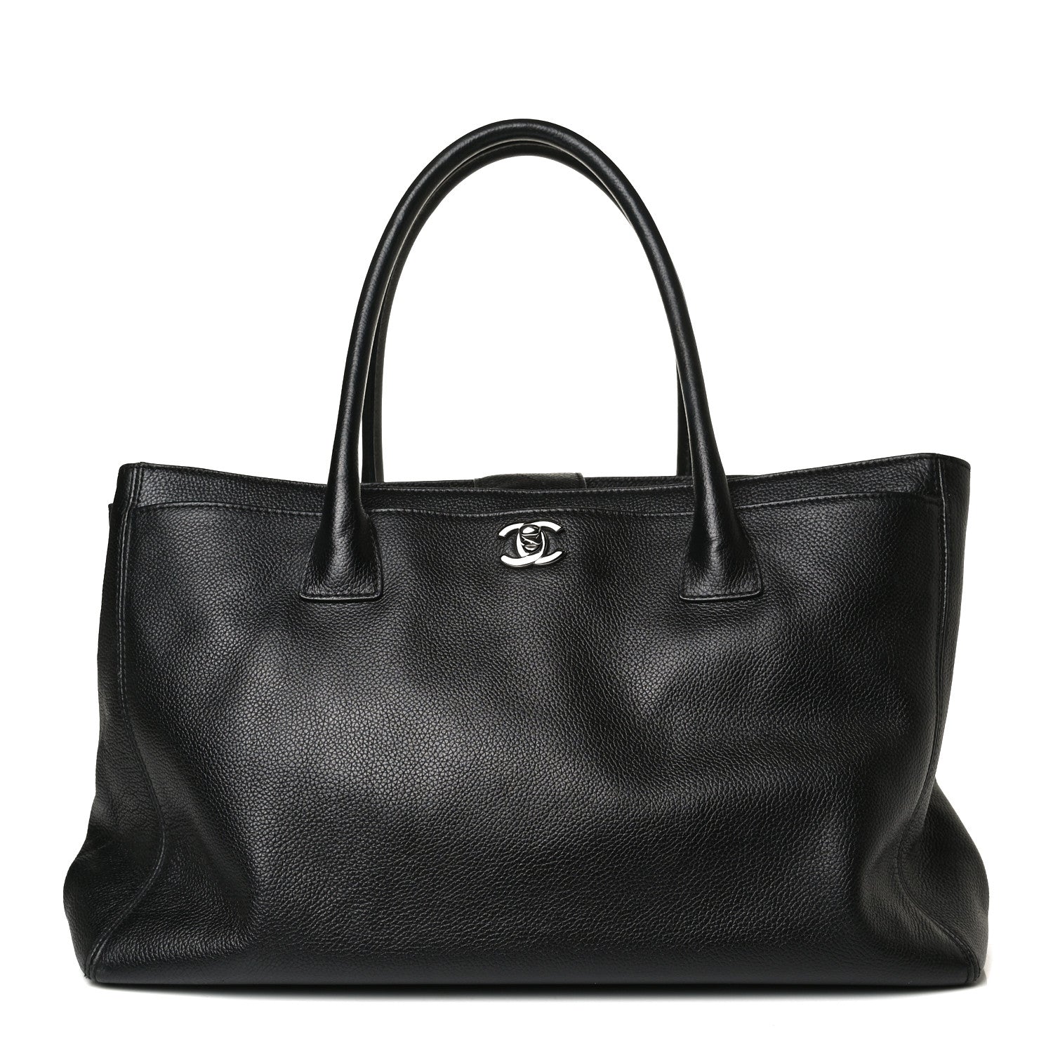 Chanel Calfskin Cerf Executive Shopper Tote Black 1 of 17