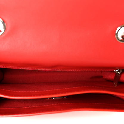 Chanel Grained Calfskin Quilted Large CC Box Flap Red 5 of 11