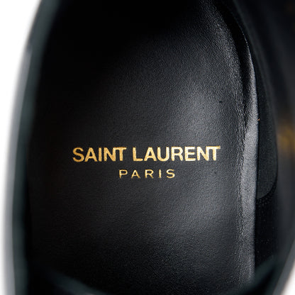 Saint Laurent Patent Calfskin Joan Ankle Boots 41 Black 7 of 8