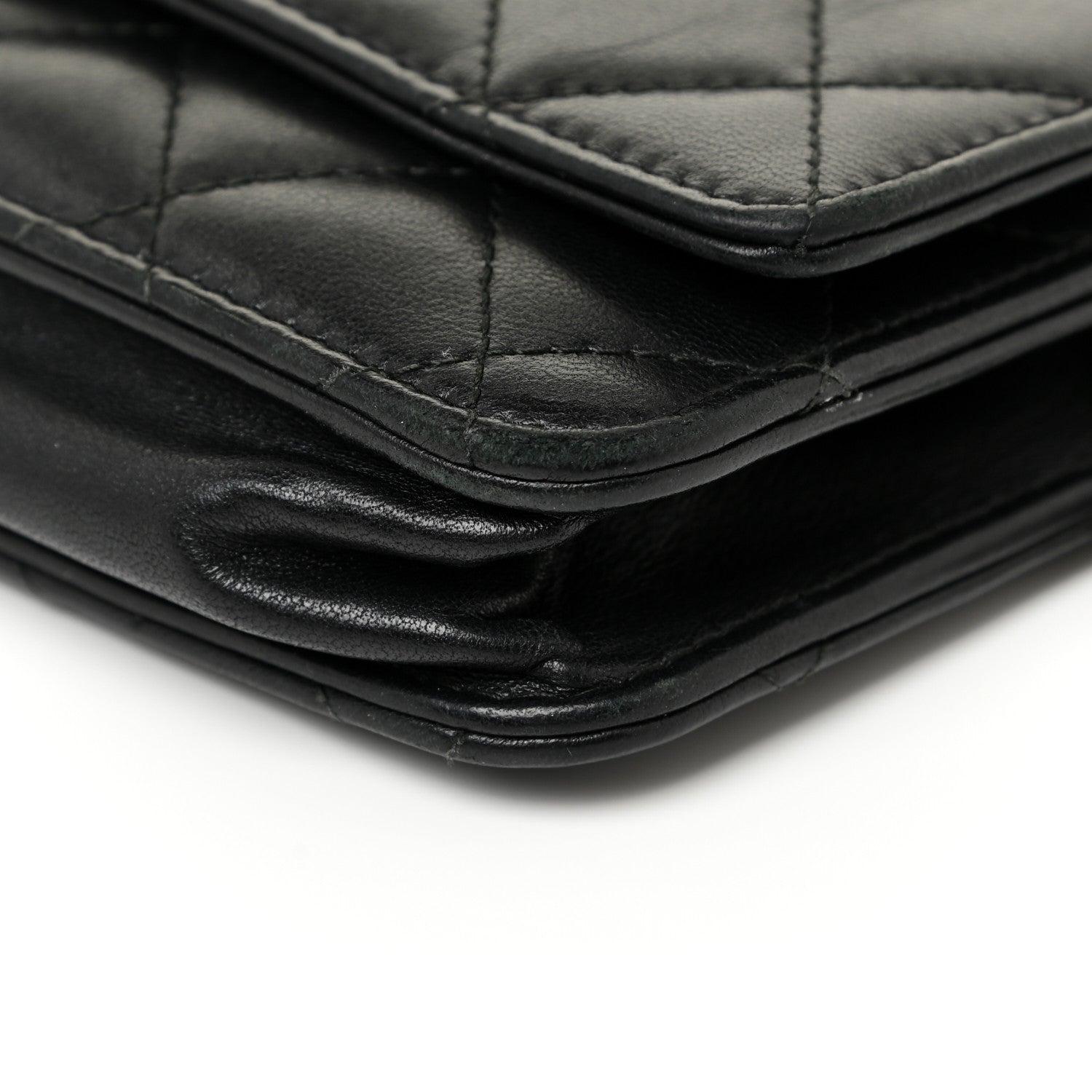 Chanel Lambskin Quilted Trendy CC Wallet On Chain WOC Black 18 of 22