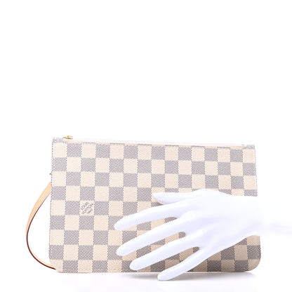 Louis Vuitton Damier Azur Neverfull MM GM Pochette 2 of 7