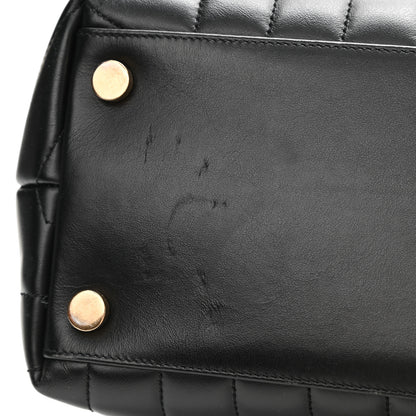 Saint Laurent Calfskin Y Quilted Monogram Large Loulou Chain Satchel Black 11 of 12