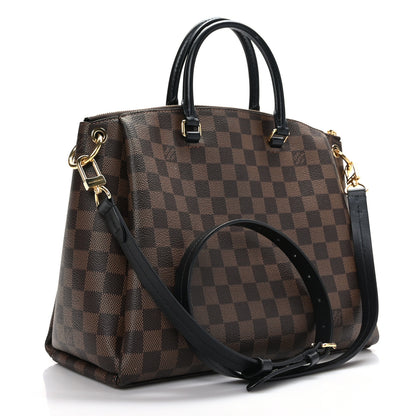 Louis Vuitton Damier Ebene Odeon Tote MM Black 3 of 10