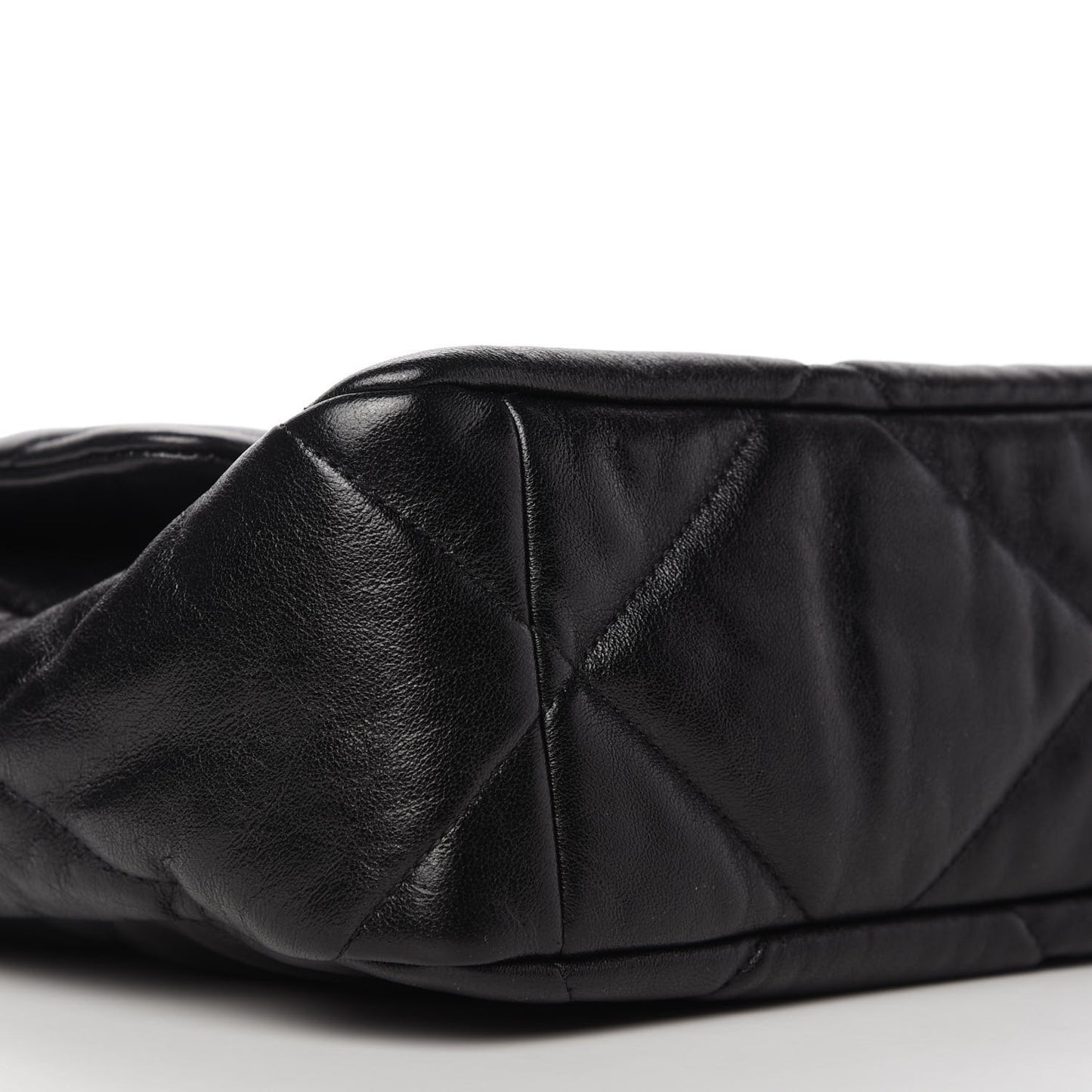 Lambskin Quilted Large Chanel 19 Flap Black