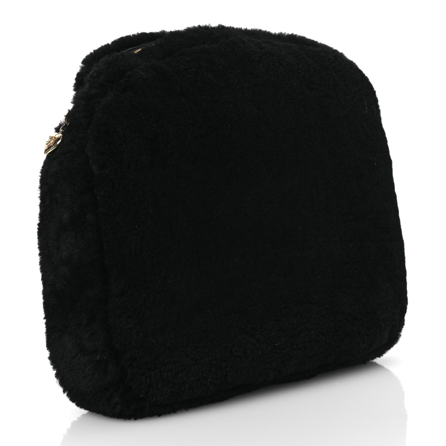 Shearling CC Flat Mules 41 Black