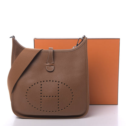 Hermes Taurillon Clemence Evelyne III PM Gold 11 of 11