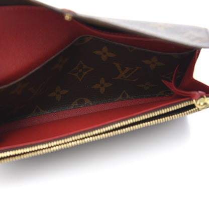 Louis Vuitton Monogram Emilie Wallet Red 4 of 11