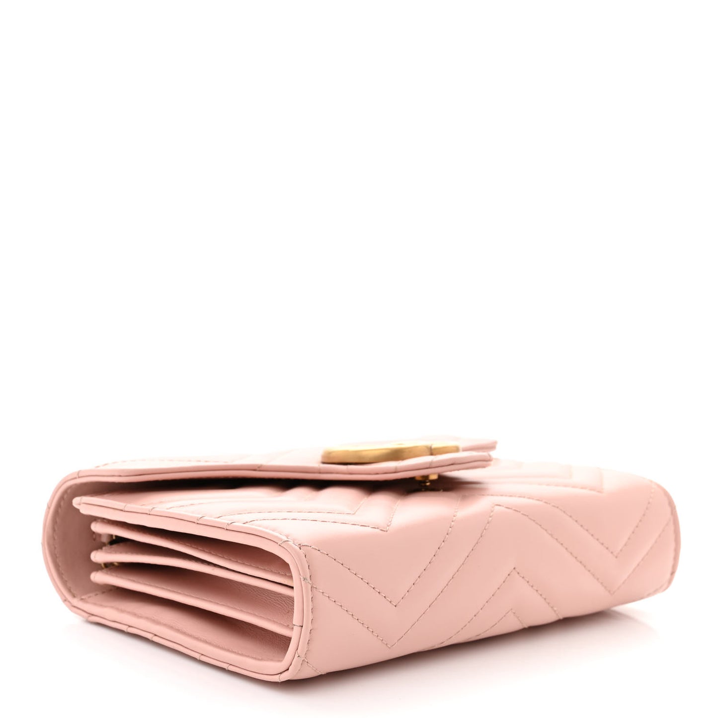 Calfskin Matelasse GG Marmont Chain Wallet Perfect Pink