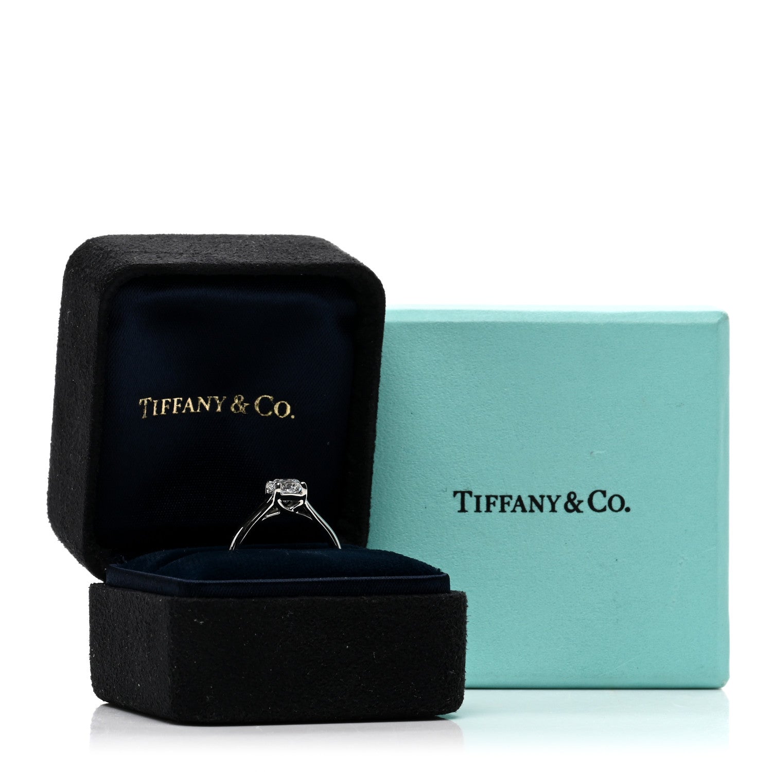 Tiffany Platinum Diamond .59ct Solitaire Lucida Engagement Ring 45 3.5 45 3.25 3 of 5