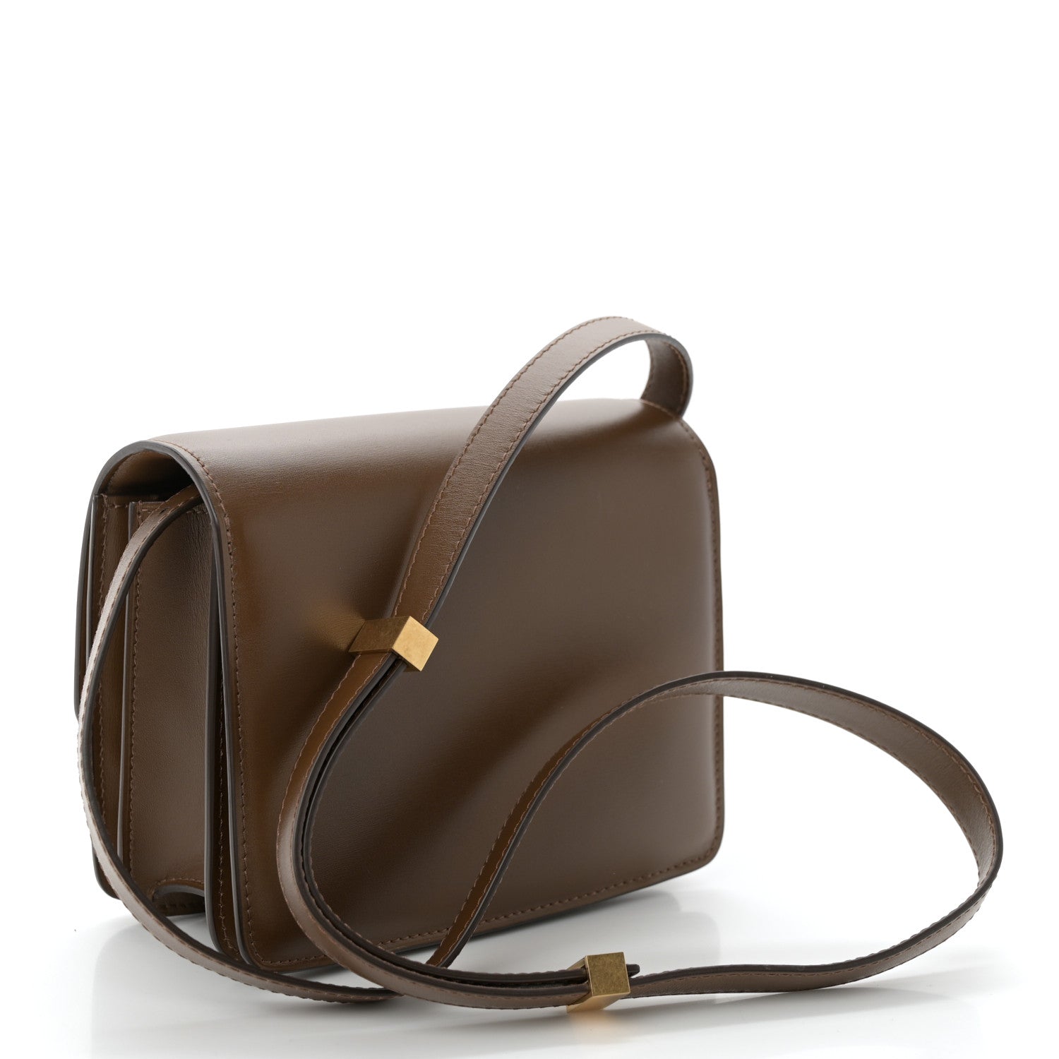 Celine Smooth Calfskin Small Classic Box Flap Bag Camel 3 of 10