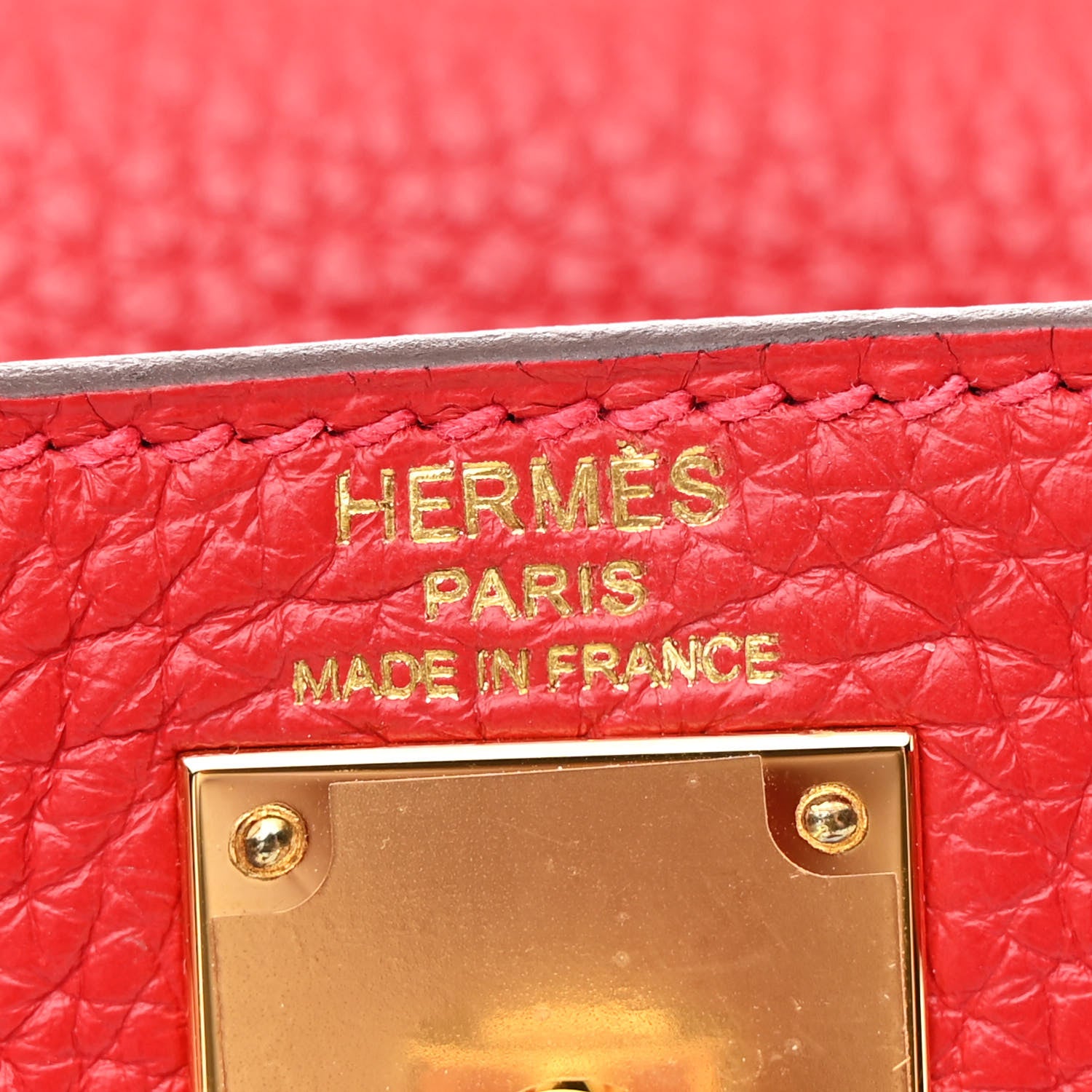 Hermes Taurillon Clemence Kelly Ado Backpack Rouge Casaque 6 of 10