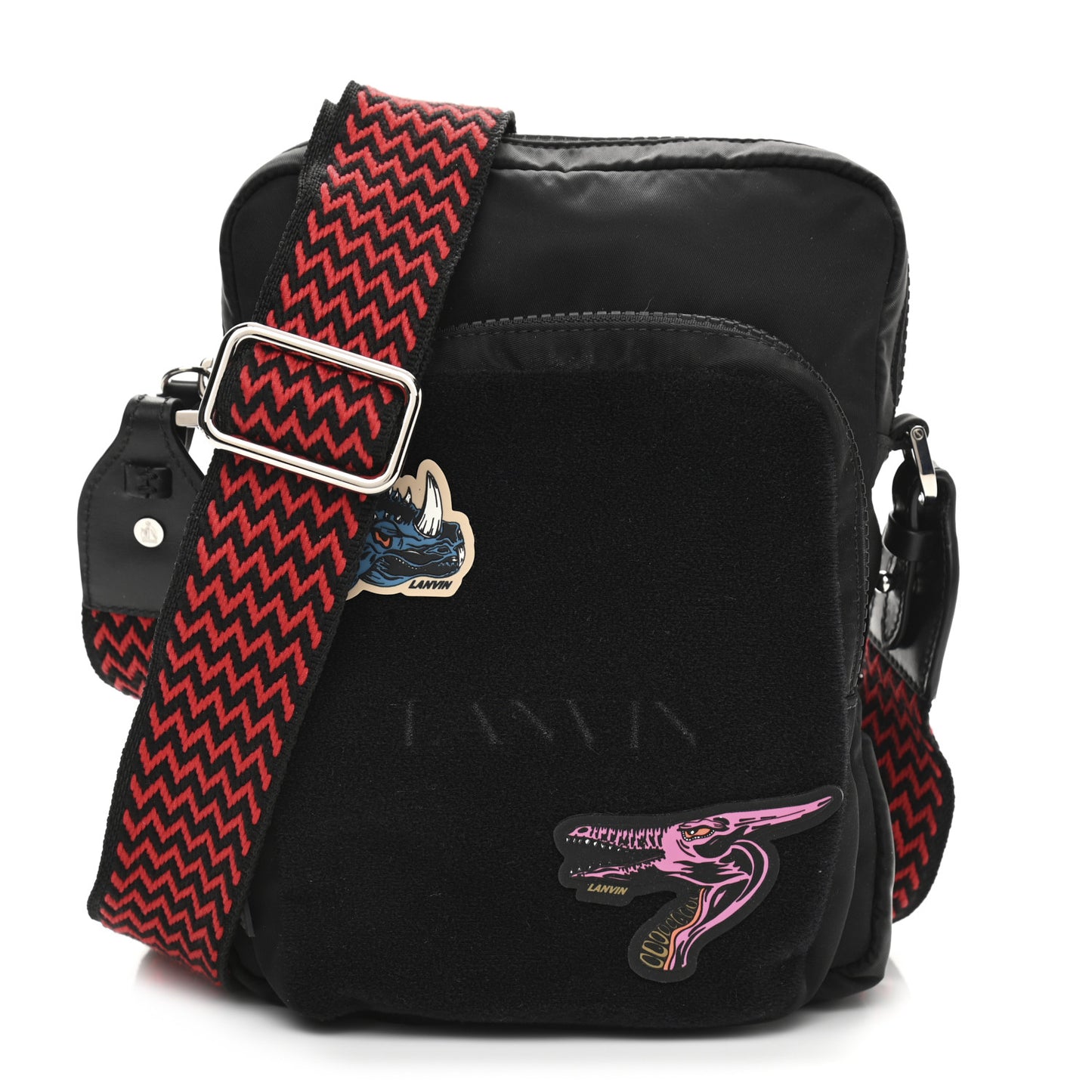 Nylon NYC Skate Crossbody Bag Black Multicolor