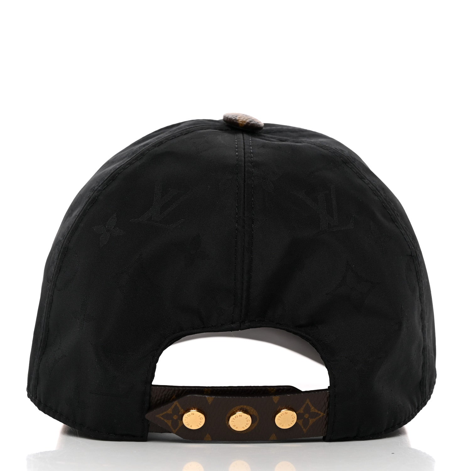Louis Vuitton Polyester Silk Monogram LV Get Ready Cap M Black 5 of 12