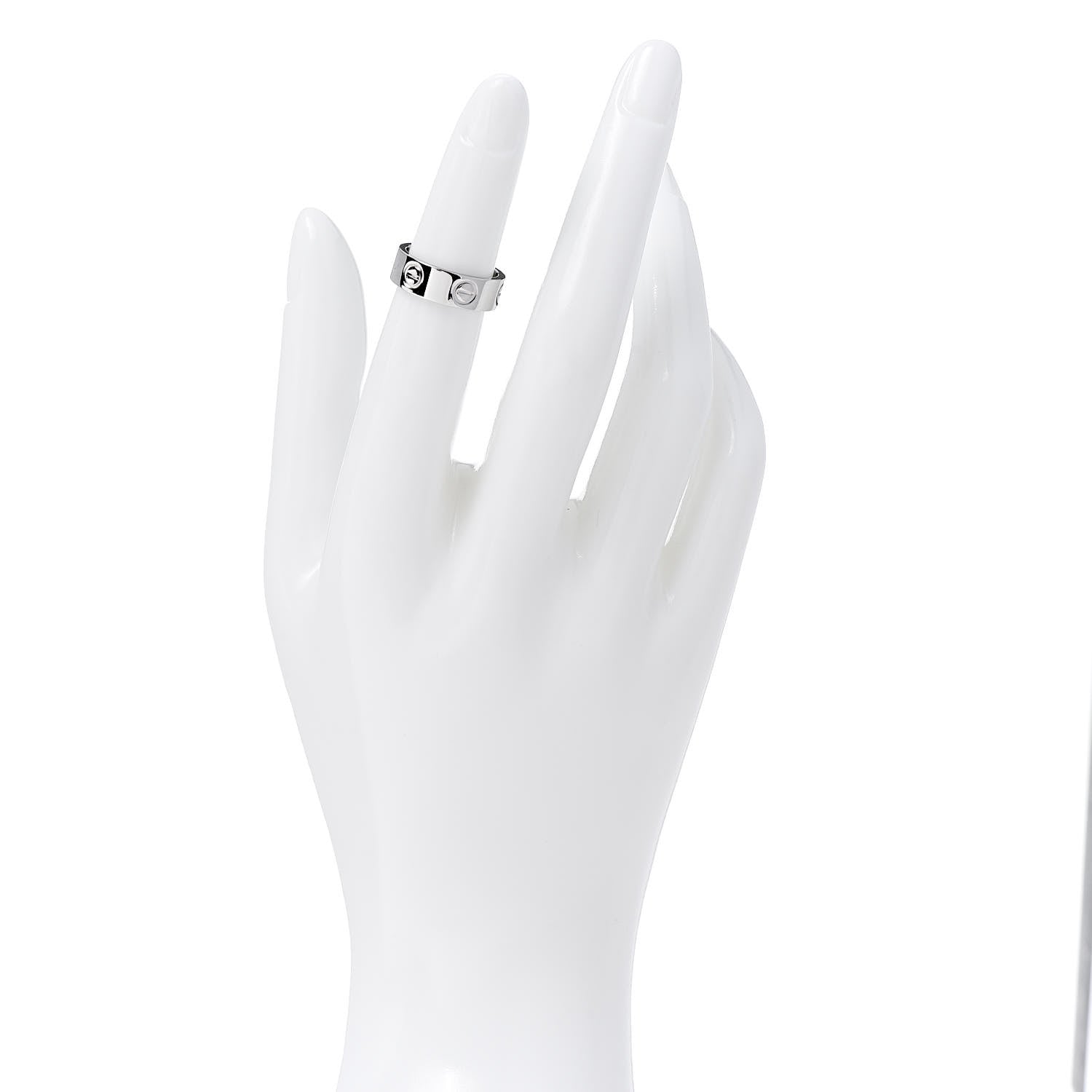 Cartier Platinum 5.5mm LOVE Ring 47 4 2 of 4