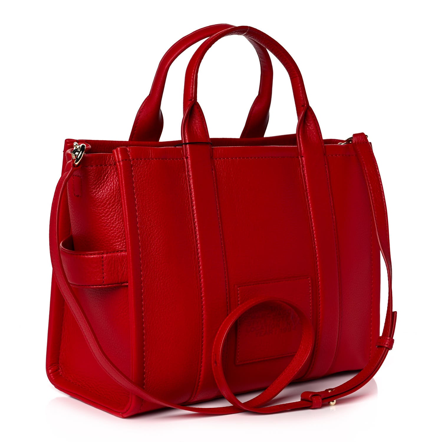 Marc Jacobs Grained Calfskin Medium The Tote Bag True Red 3 of 11