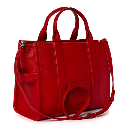 Marc Jacobs Grained Calfskin Medium The Tote Bag True Red 3 of 11