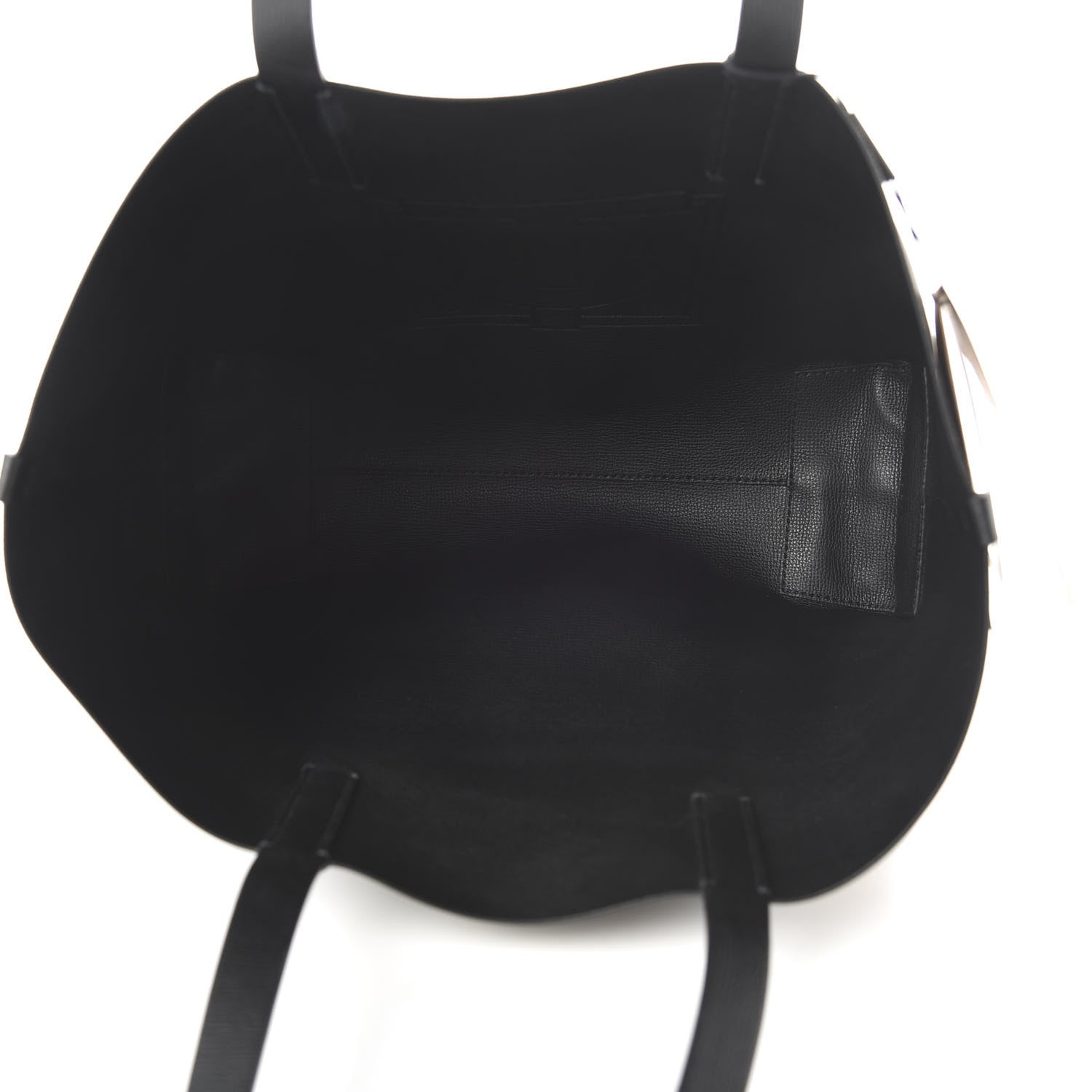 Burberry Calfskin TB Motif Embossed Medium Tote Black 12 of 15