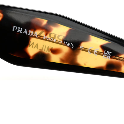 Prada Acetate Square Sunglasses SPR 24Z Black Tortoise 5 of 8