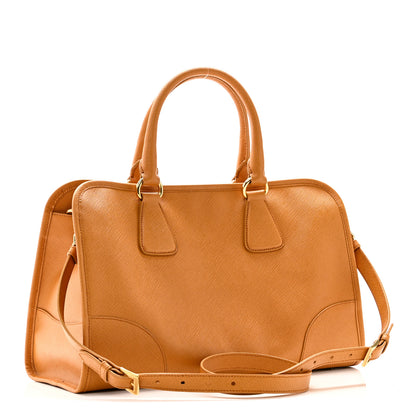 Prada Saffiano Lux Tote Ocra 3 of 9
