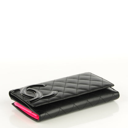Chanel Calfskin Quilted Cambon Flap Wallet Black 4 of 8