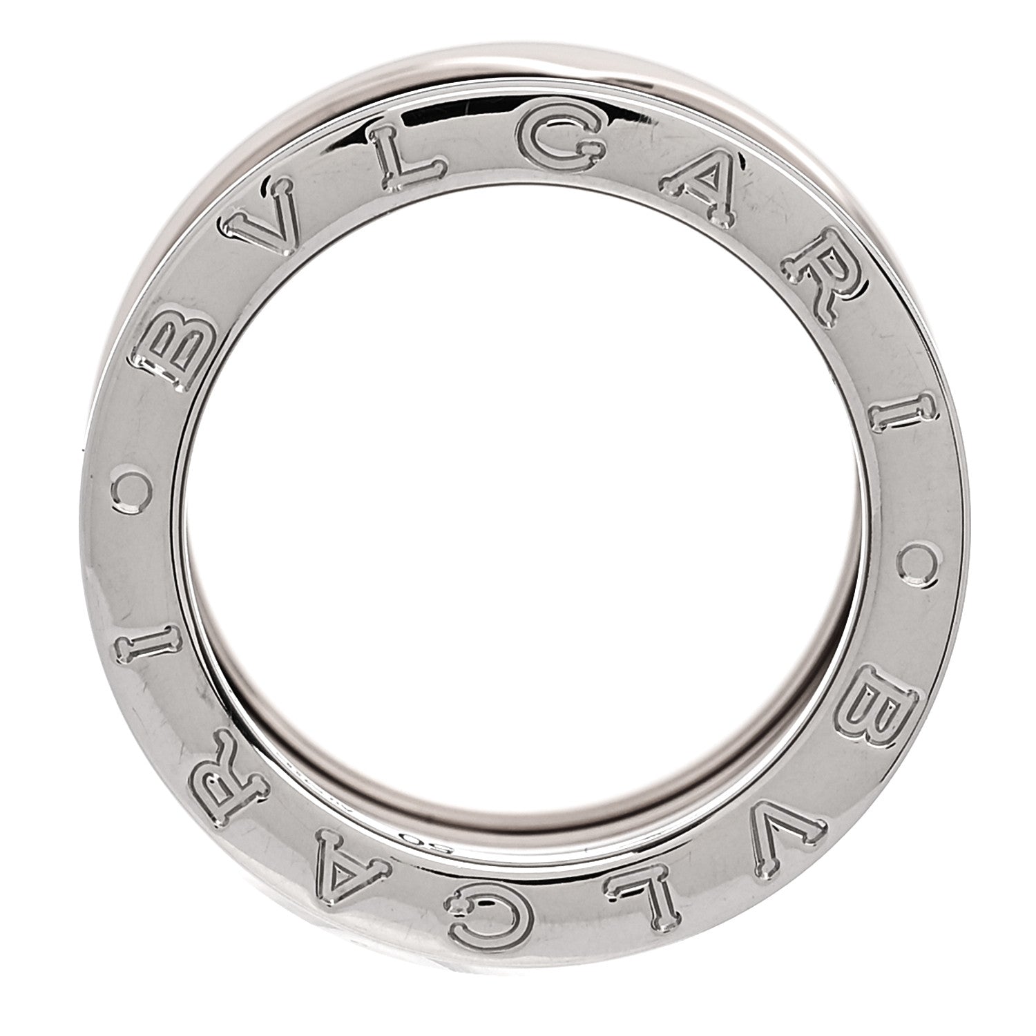 Bulgari 18K Rose White Gold Labyrinth B.Zero1 Four-Band Ring 50 5.25 4 of 7