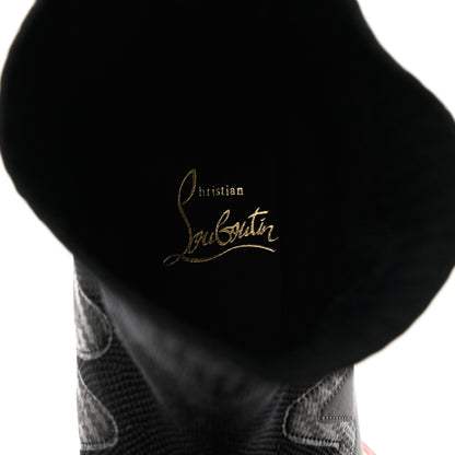 Christian Louboutin Knit Mesh Sharky Sock Sneakers 37.5 Black 6 of 9