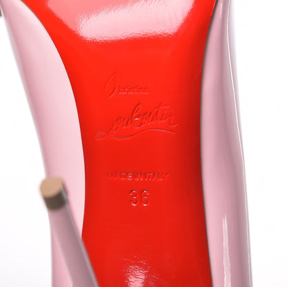Christian Louboutin Patent Pigalle Follies 100 Pumps 36 Pompadour 6 of 8