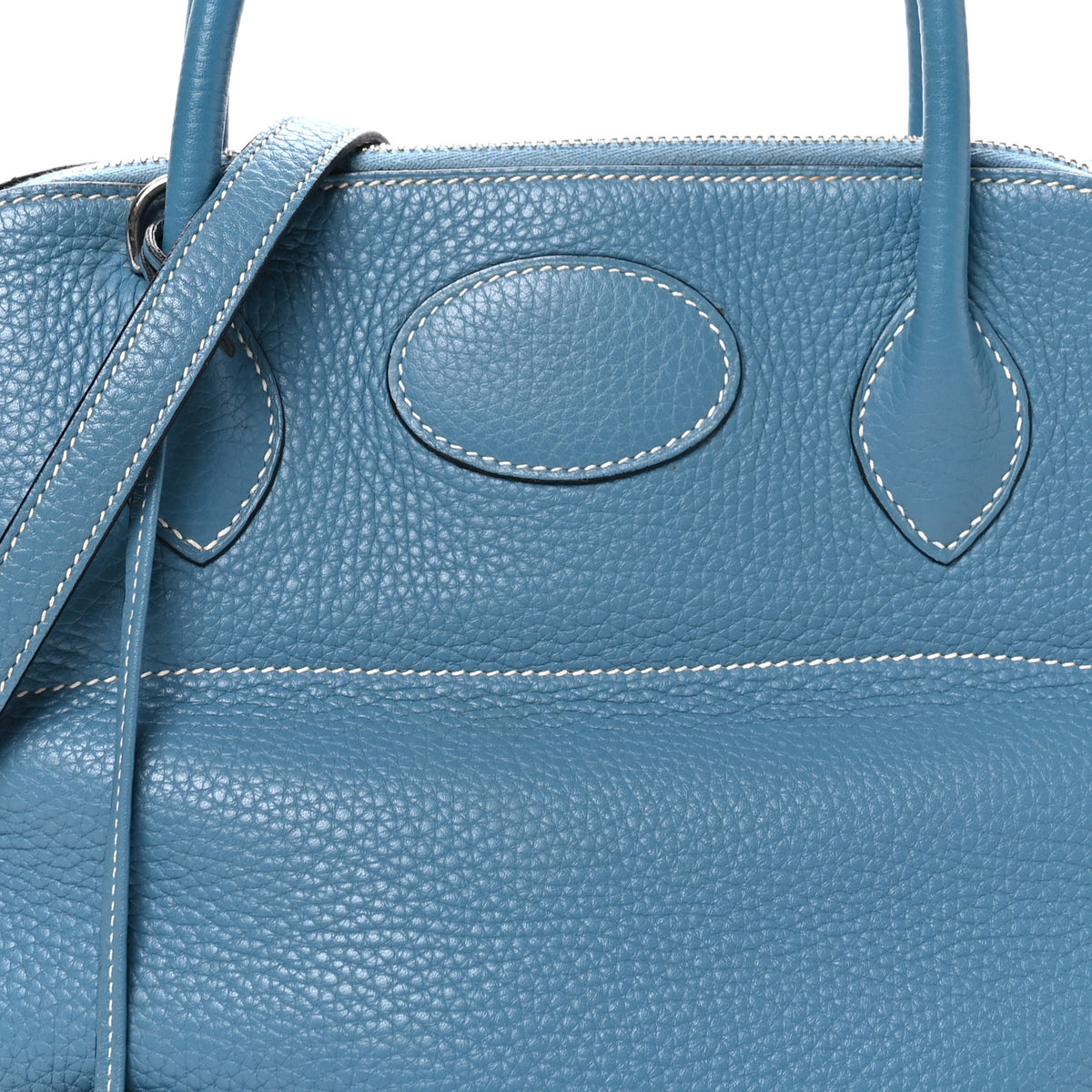 Hermes Taurillon Clemence Bolide 31 Blue Jean 8 of 10