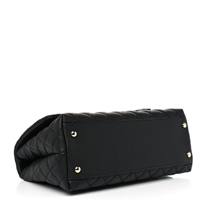 Chanel Caviar Quilted Small Coco Handle Flap Black 4 of 10