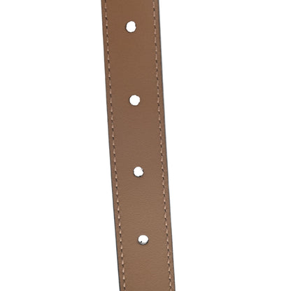 Gucci Moon Calfskin Double G 20mm Belt 85 34 Natural Tan 5 of 5