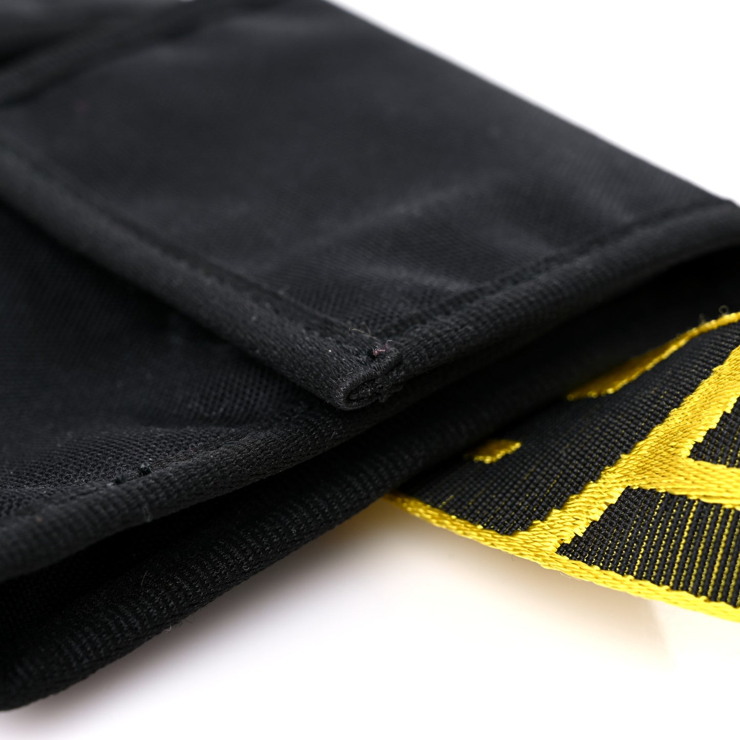 Nylon Two Pocket Belt Bag Black