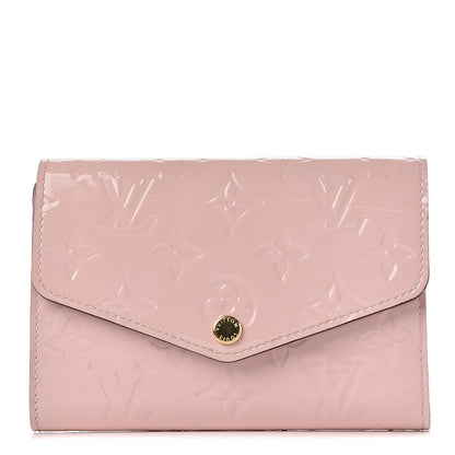 Louis Vuitton Vernis Sarah Compact Wallet Rose Ballerine 1 of 10