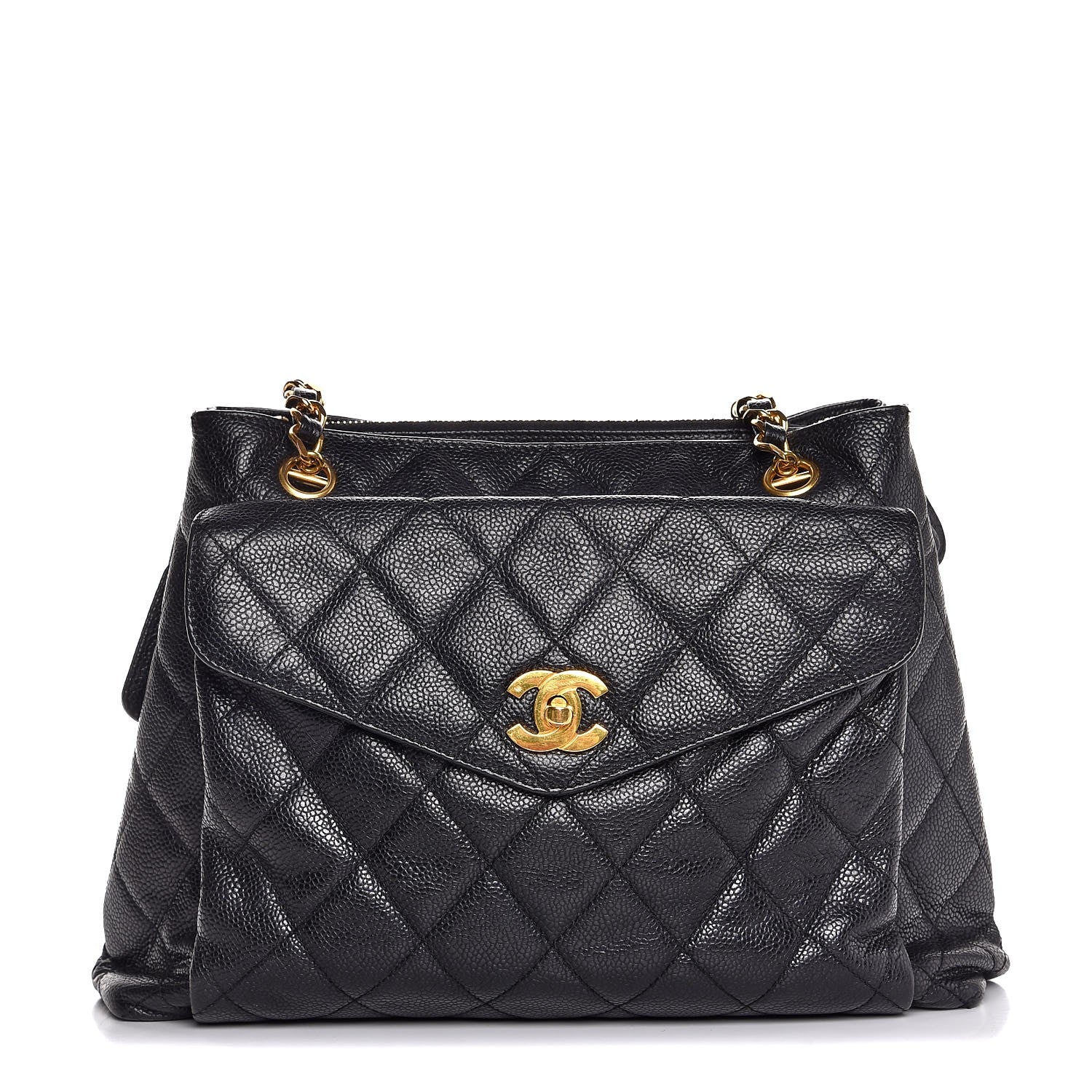 Chanel Caviar Quilted Flap Shoulder Bag Black 1 of 8